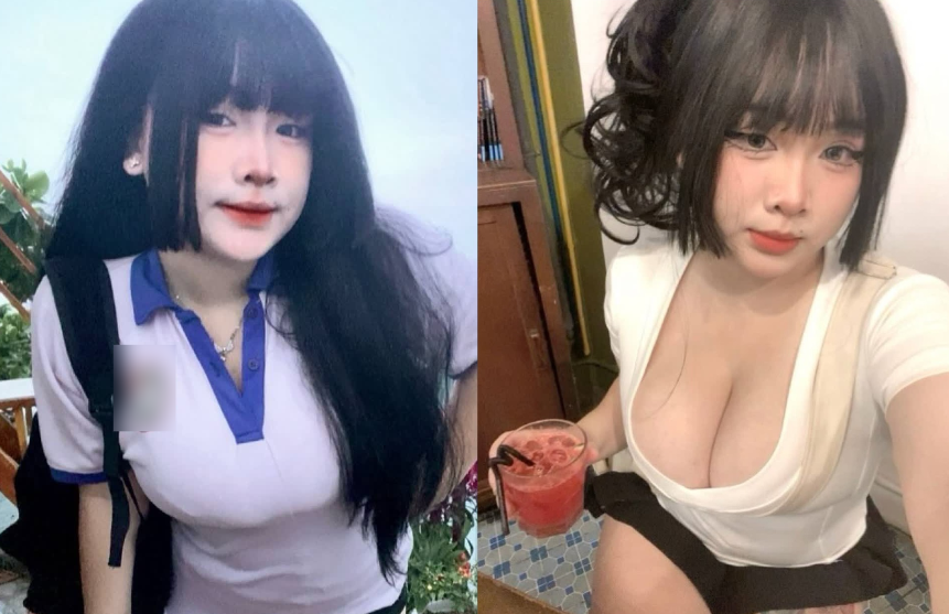 Em nữ sinh bị địt hóa yêu quái 3 đầu