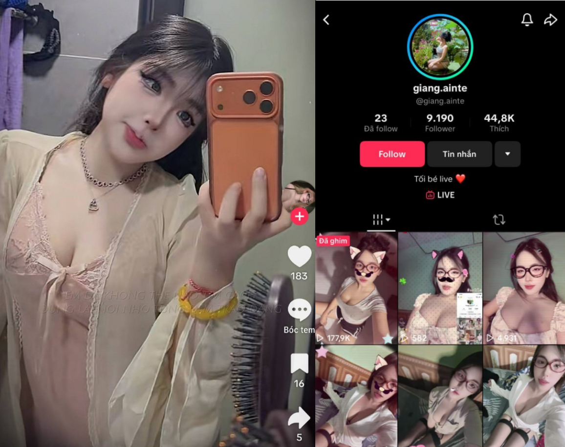Video sex em TikTok idol mông to